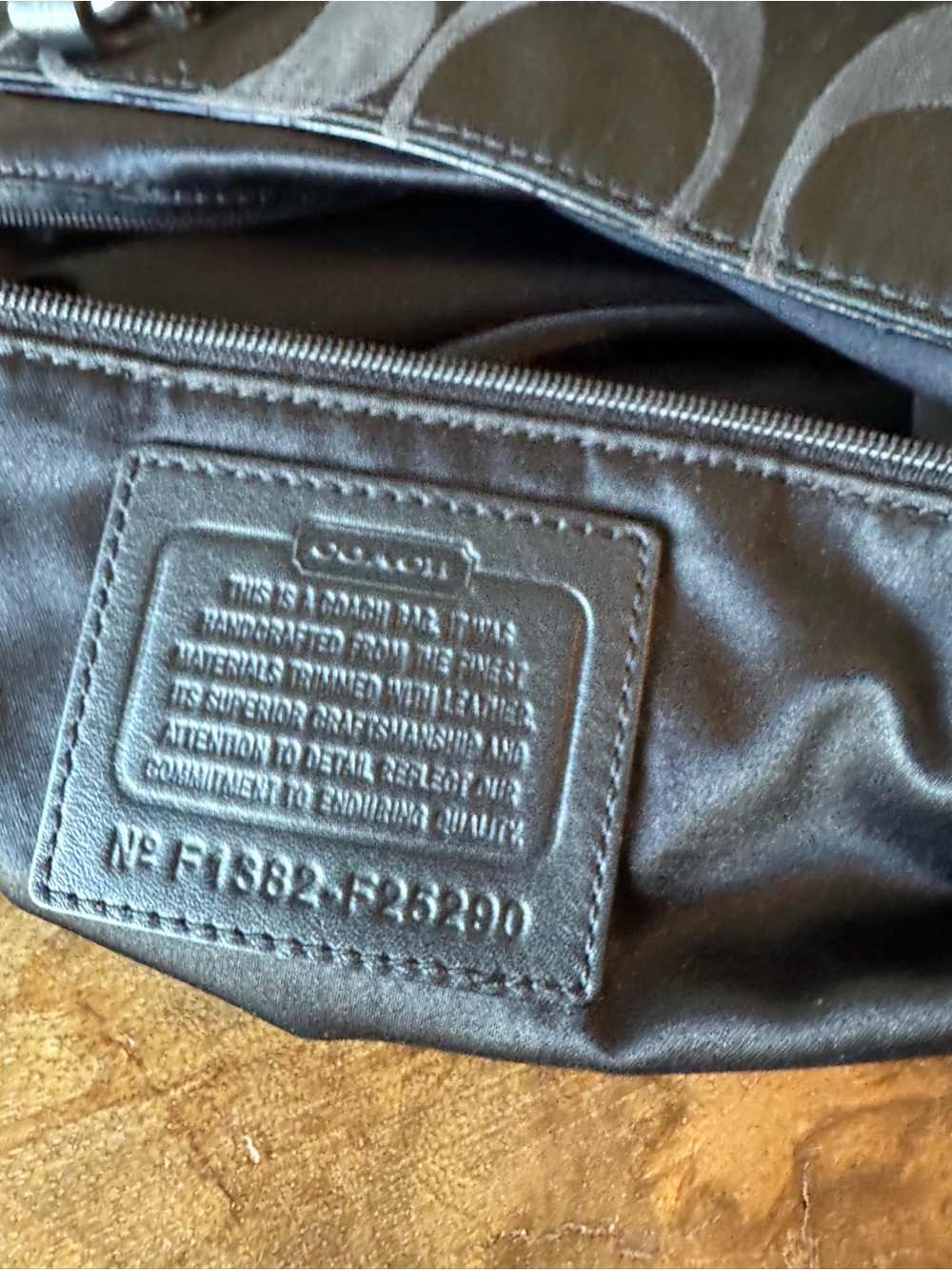 COACH CAMPBELL SIGNATURE SATCHEL tote laptop bag F25290 - Picture 12 of 15